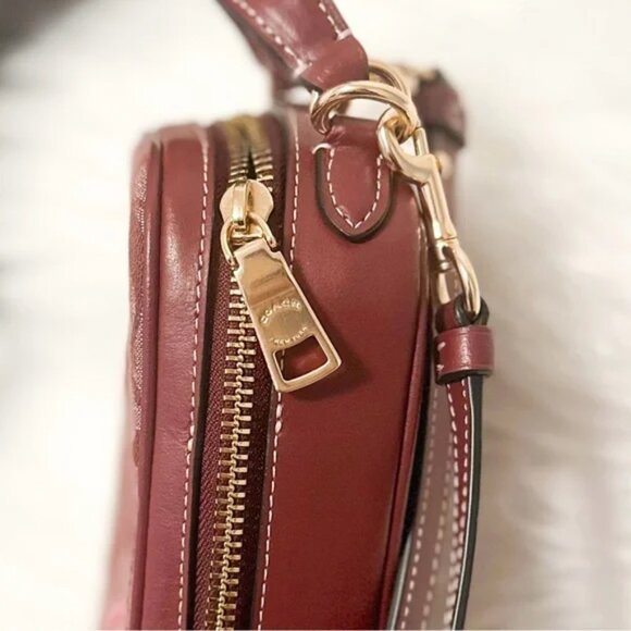72 | 🍁Coach Eva Phone Crossbody Bag (Wine Multi) - Picture 5 of 6